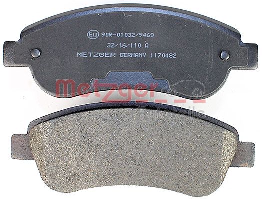 METZGER 1170482 Bremsbelagsatz, Scheibenbremse